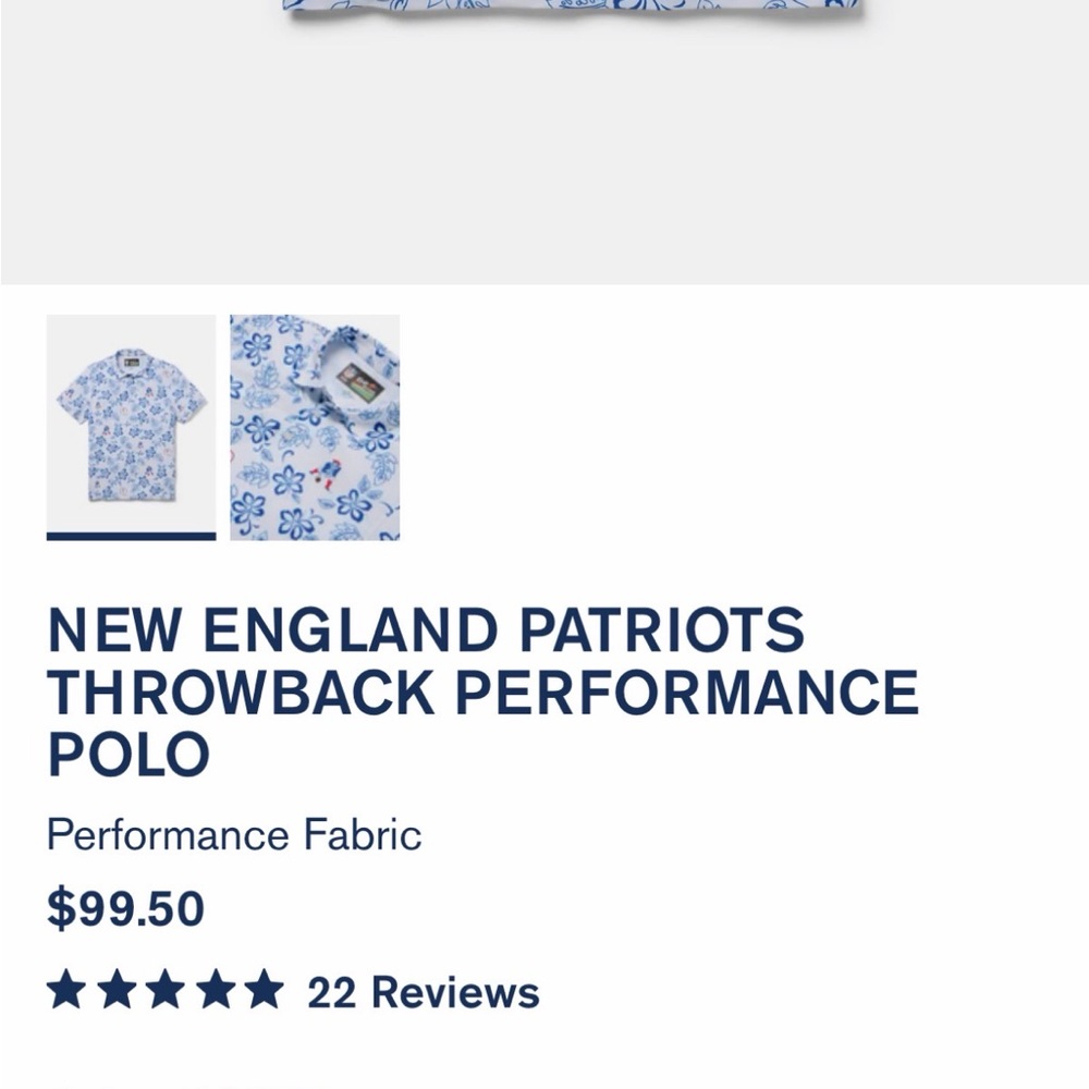 reyn spooner White & Blue Floral NFL Polo - Picture 5 of 5